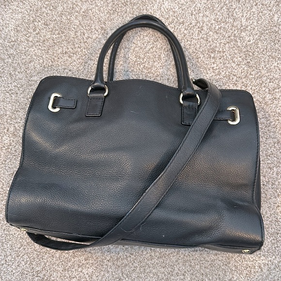 Michael Kors Black Leather Hamilton Tote - Picture 2 of 4